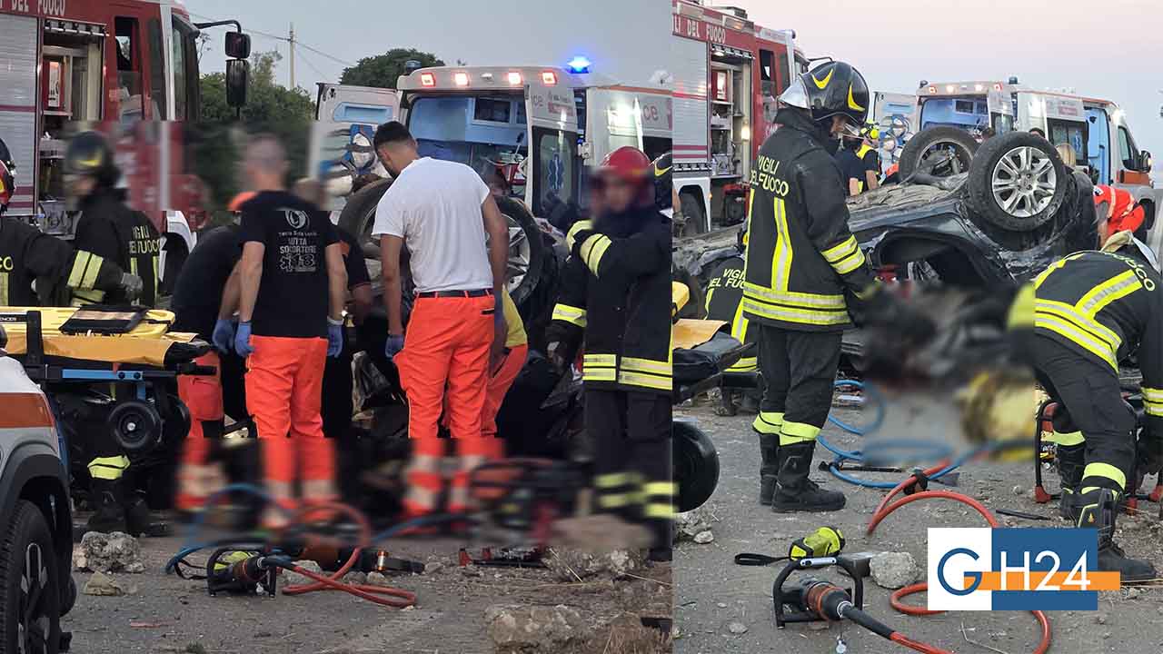 Tragedia sulla Foggia-Manfredonia: auto si ribalta, tre morti Tragedia sulla Foggia-Manfredonia: auto si ribalta, tre morti