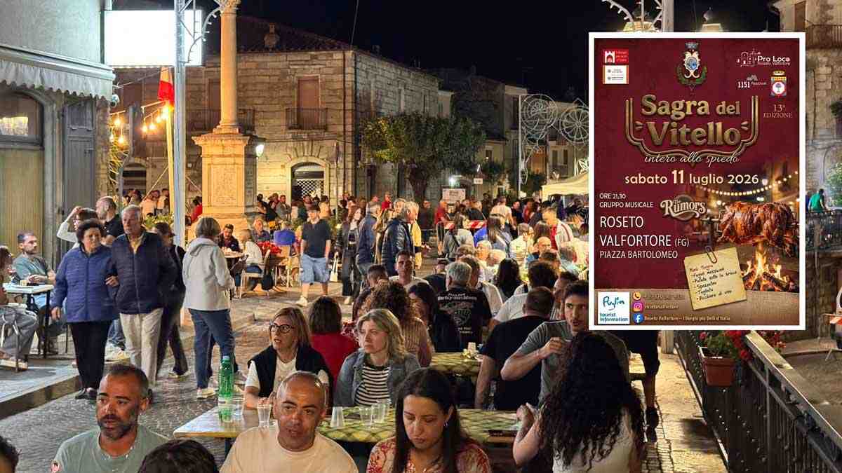 Roseto Valfortore, un piccolo borgo, una grande festa: torna la sagra del vitello allo spiedo Roseto Valfortore, un piccolo borgo, una grande festa: torna la sagra del vitello allo spiedo